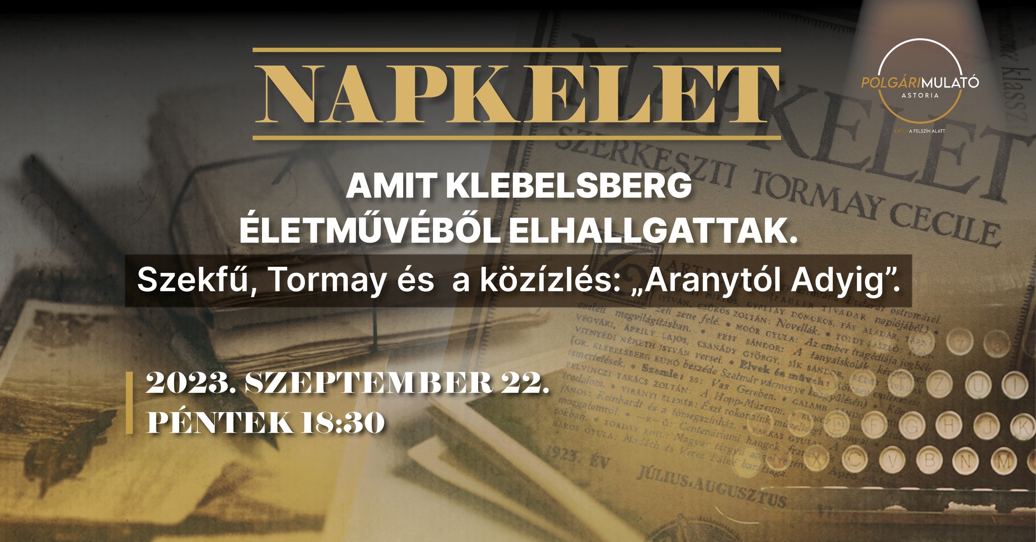 Napkelet - Amit Klebelsberg életművéből elhallgattak