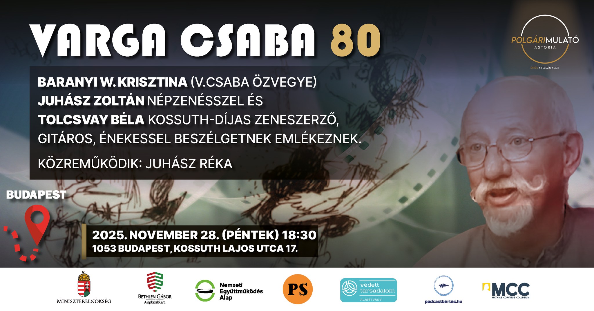 Varga Csaba 80 – Emlékest