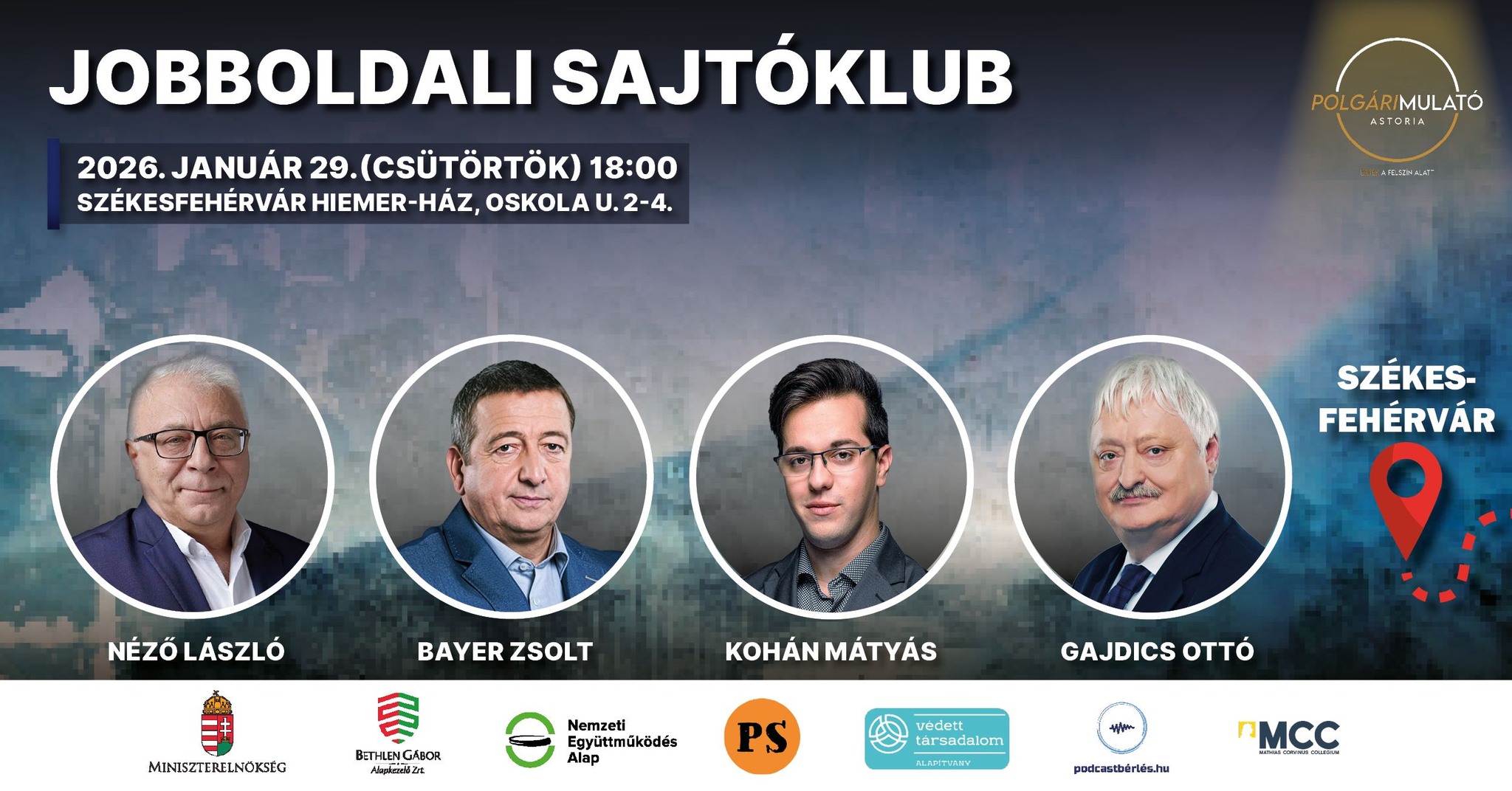 Jobboldali Sajtóklub közönségtalálkozó